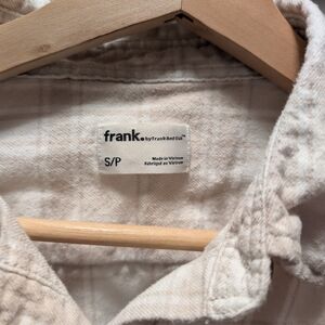 Frank & Oak Cream Button Down Shirt